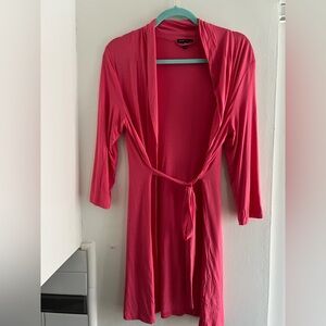 Tart Coral Robe with Sash L